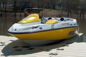 SeaDoo Boat on EZ Port Lift