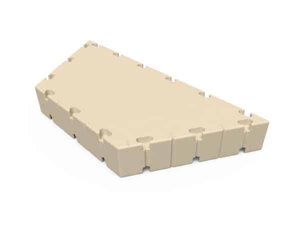 60” Narrow side x 120” Long side Half Hex Dock