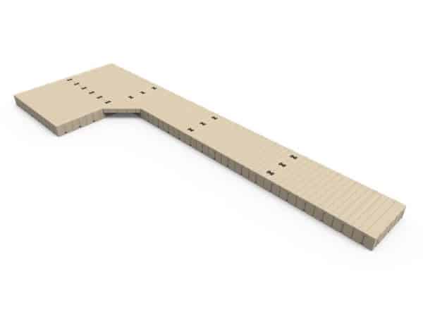 L-Shape dock, 40′ Long x 13′ Wide