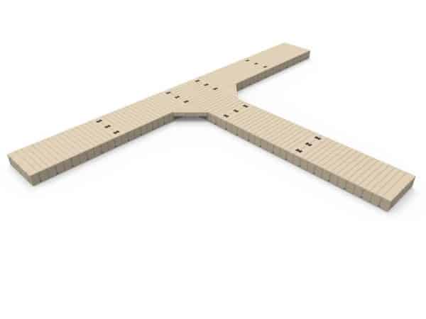 T-Shape dock, 30′ Long x 45′ Wide