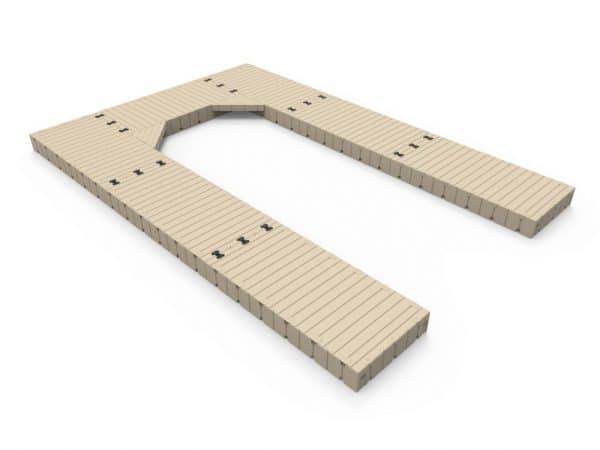 U-Shape dock, 30′ Long x 20′ Wide