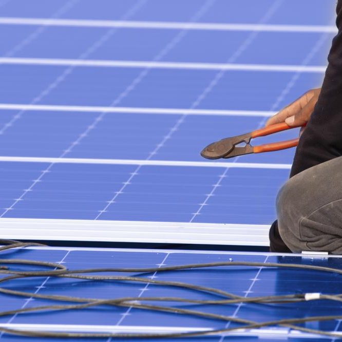 Solar Power System for Boat Docks