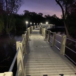 City of Weatherford Boardwalk - Nighttime