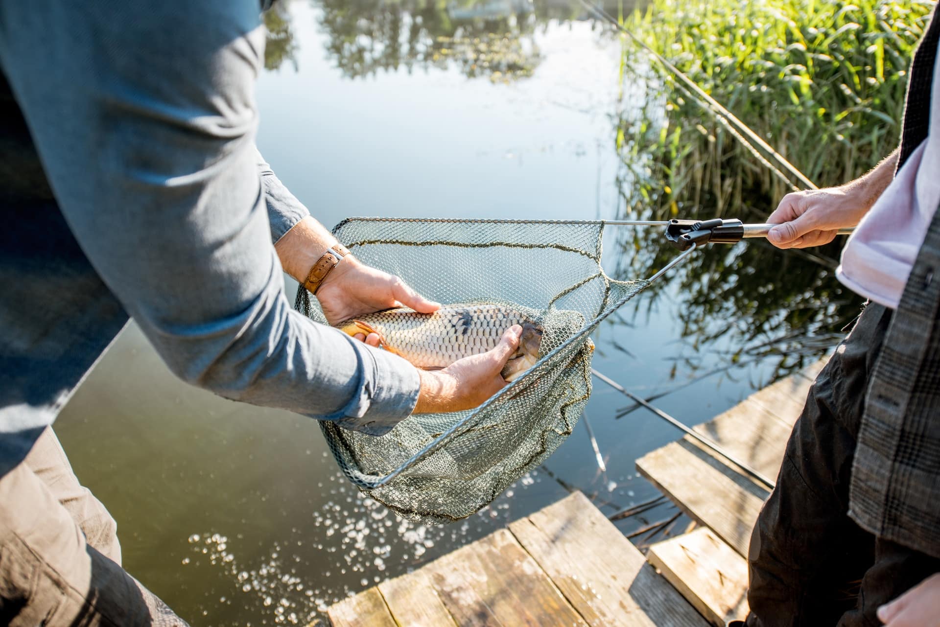 Fishing from Floating Docks