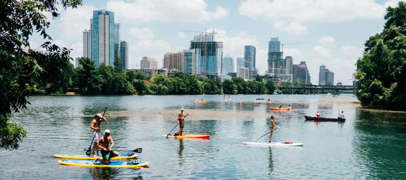 paddleboarding Texas