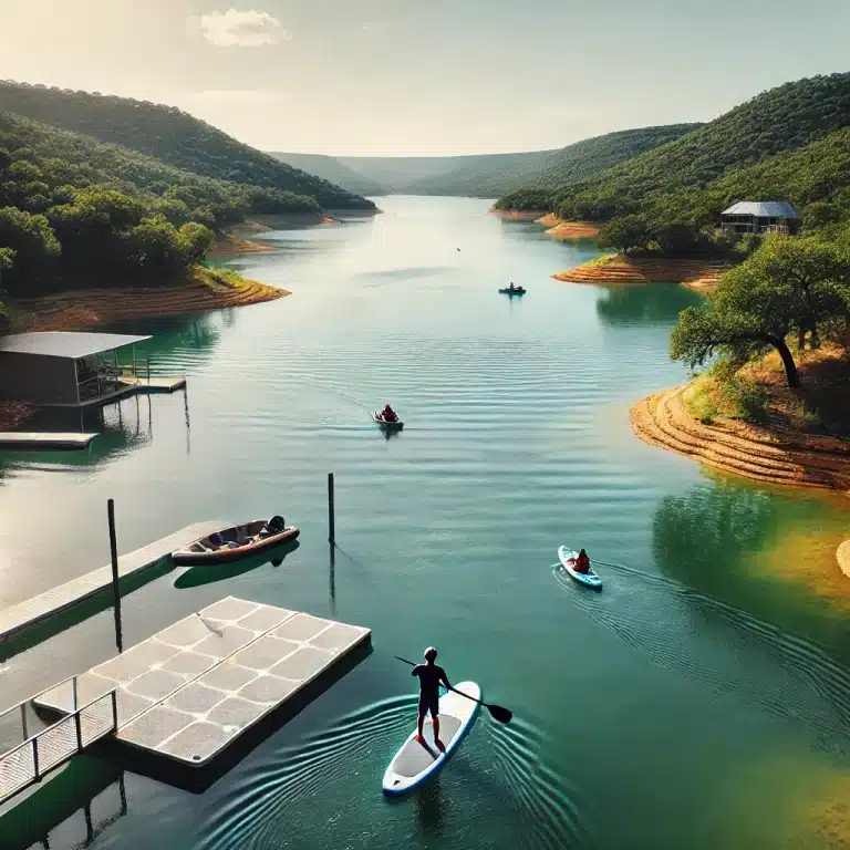 Paddleboarding on Texas Lakes