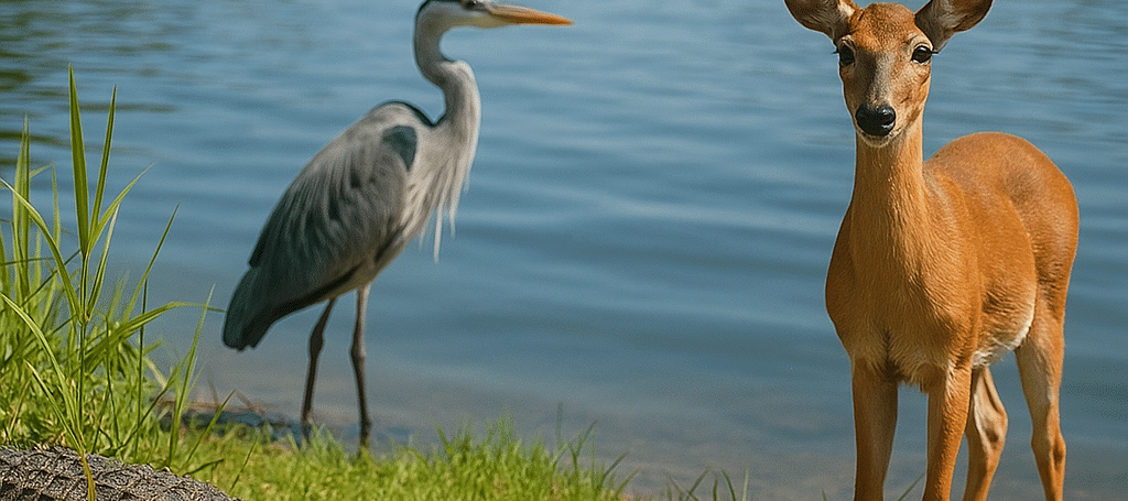 Texas lake wildlife