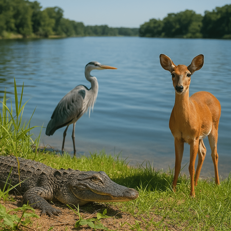 Texas lake wildlife