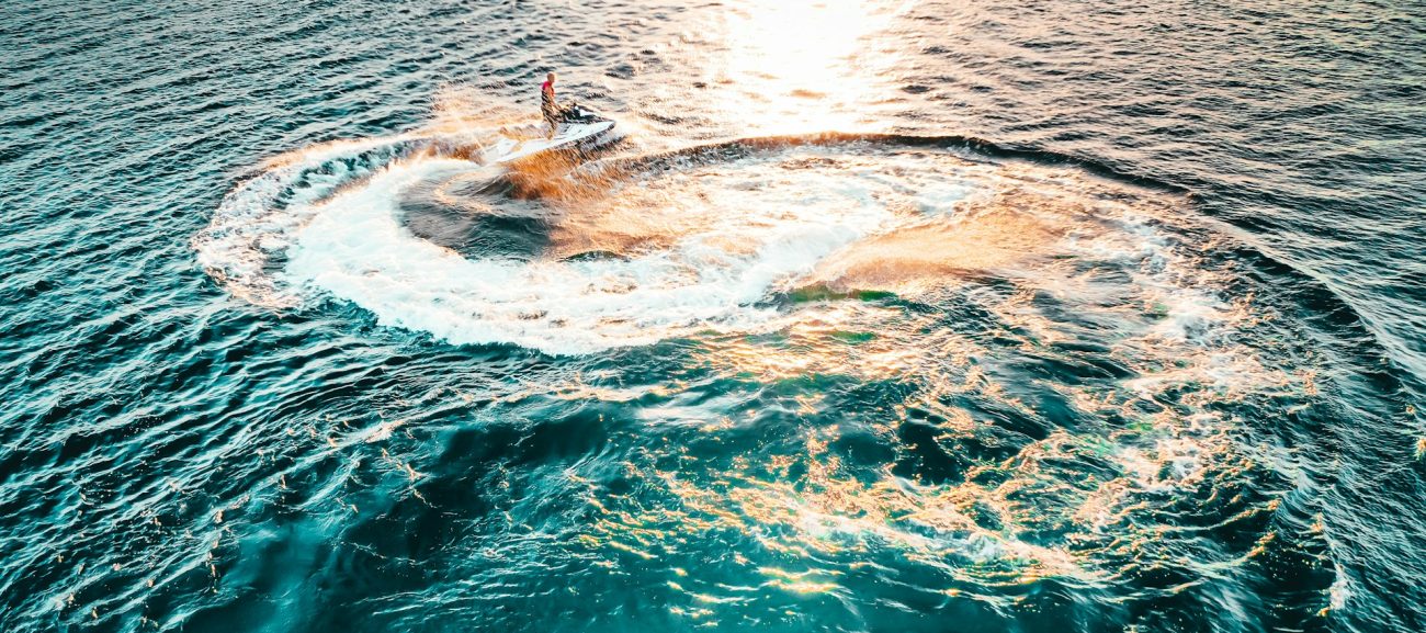 Jet skiing