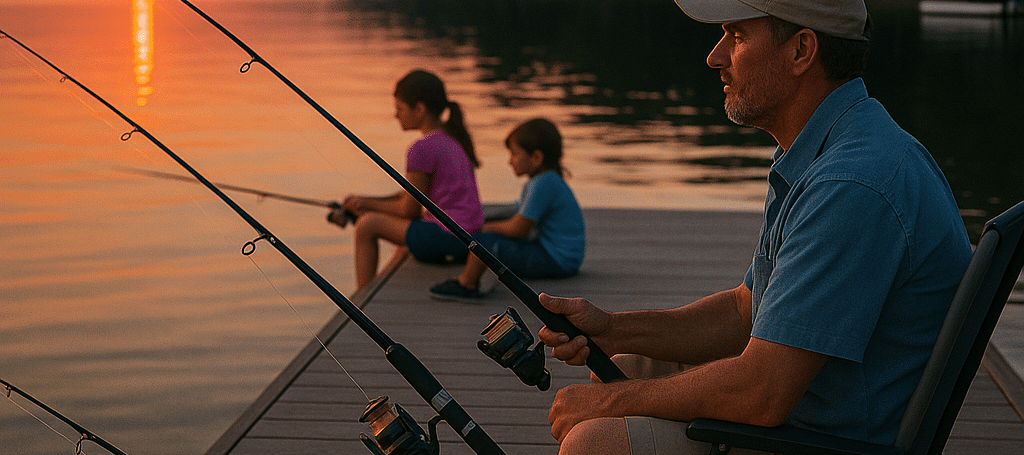 fishing dock setup