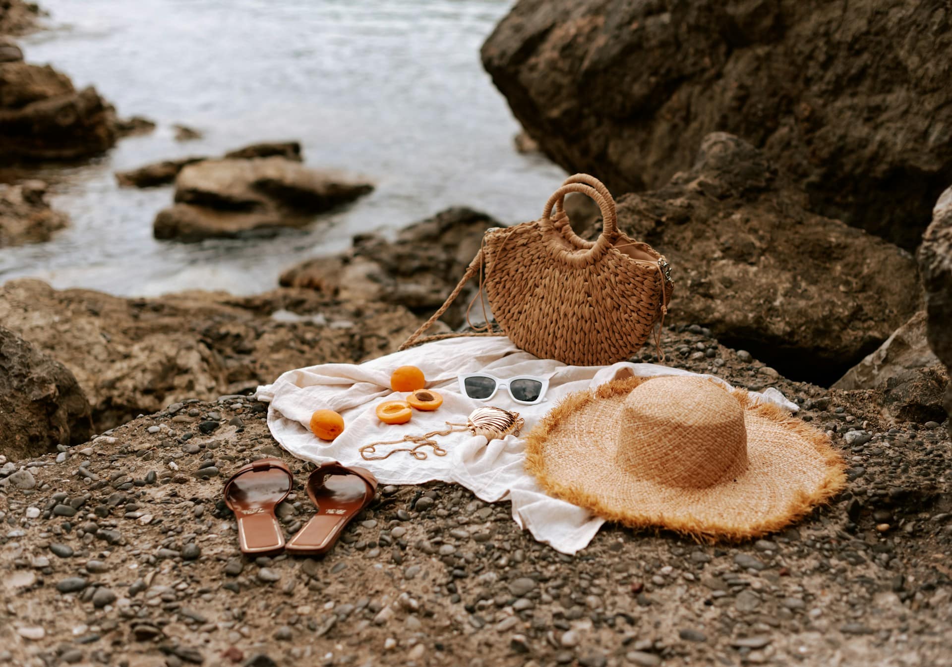 Texas lake picnic