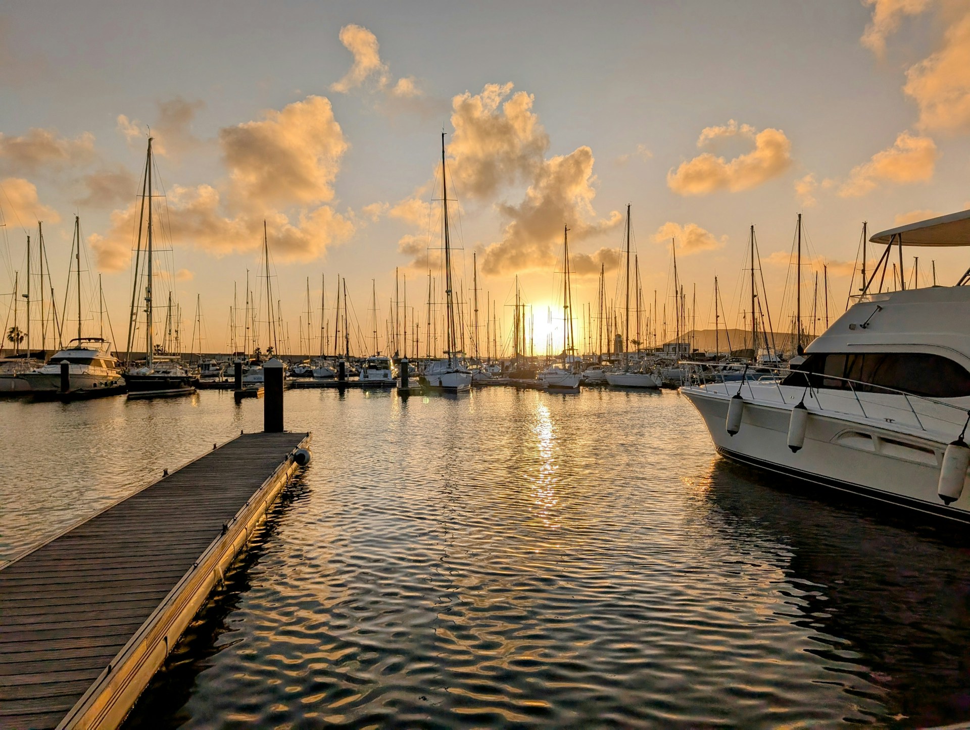 Perfect Dockside Sunset
