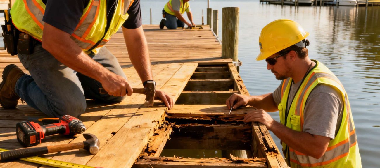 simple dock repairs maintenance