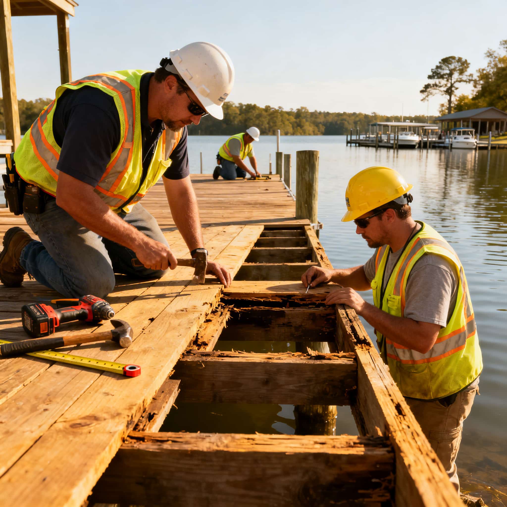 simple dock repairs maintenance