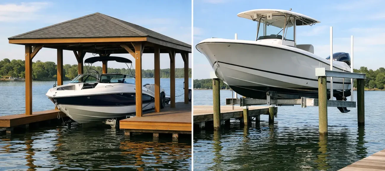 Boat Port Versus Boat Lift: Which Fits Your Dock?