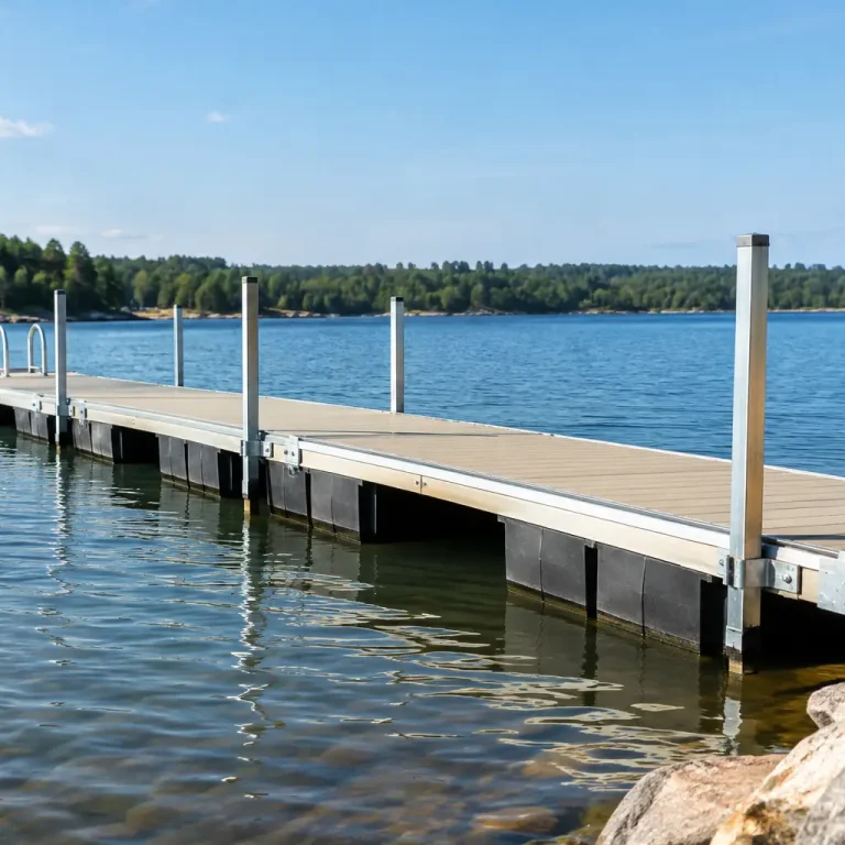 How to Stabilize a Floating Pier on Changing Water