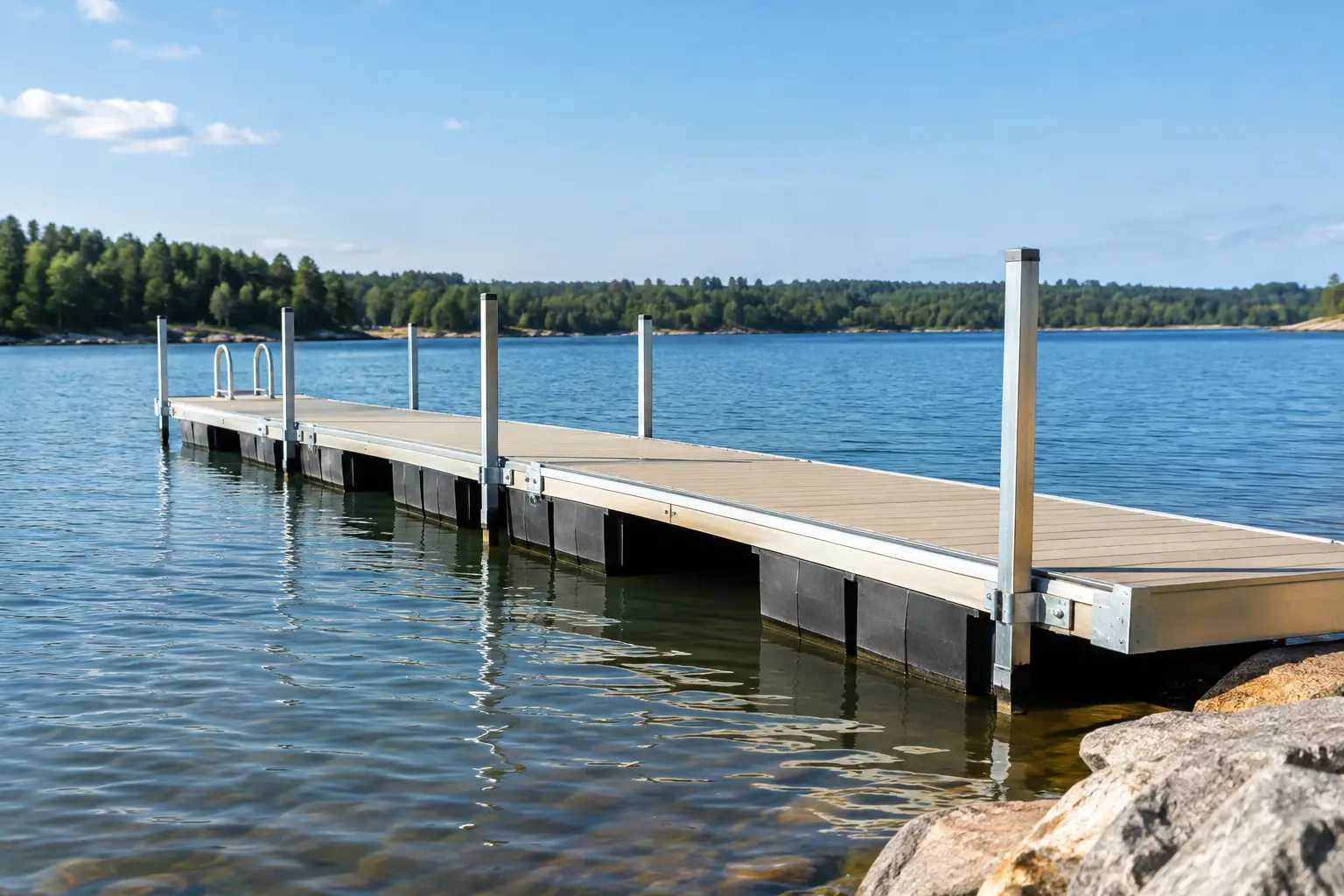 How to Stabilize a Floating Pier on Changing Water How to Stabilize a Floating Pier on Changing Water