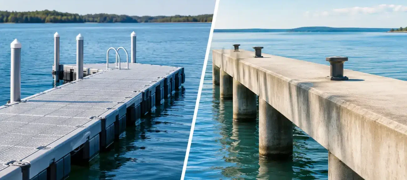 Modular Docks Versus Concrete Piers Compared