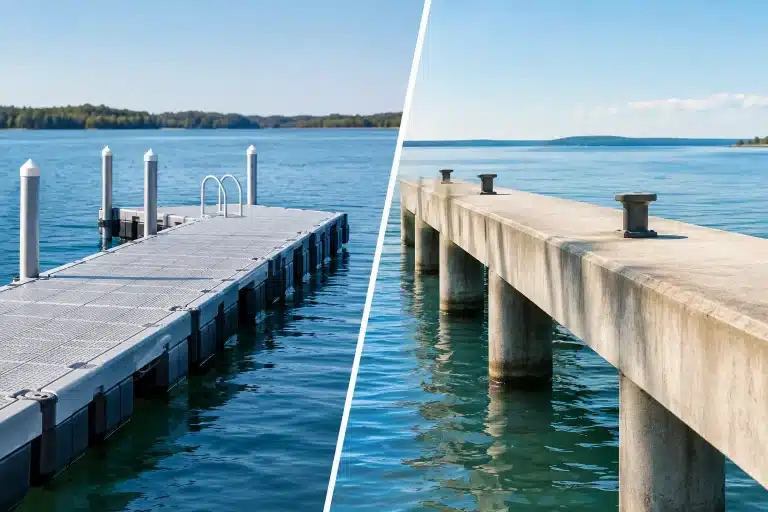 Modular Docks Versus Concrete Piers Compared