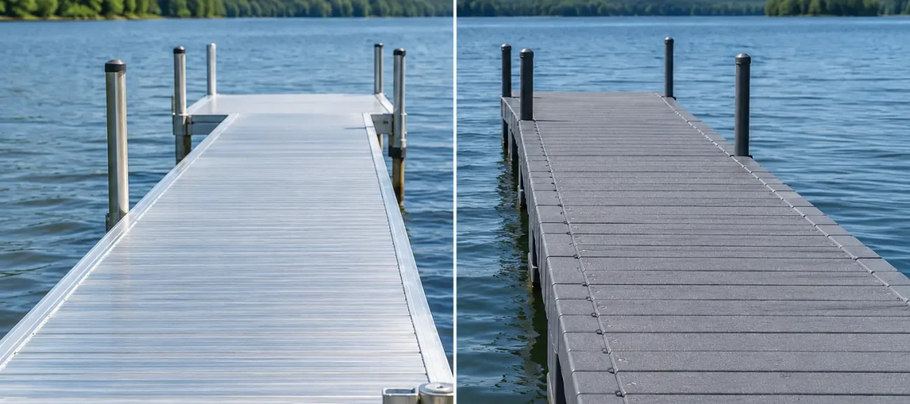 Aluminum Dock Versus Plastic Dock Compared